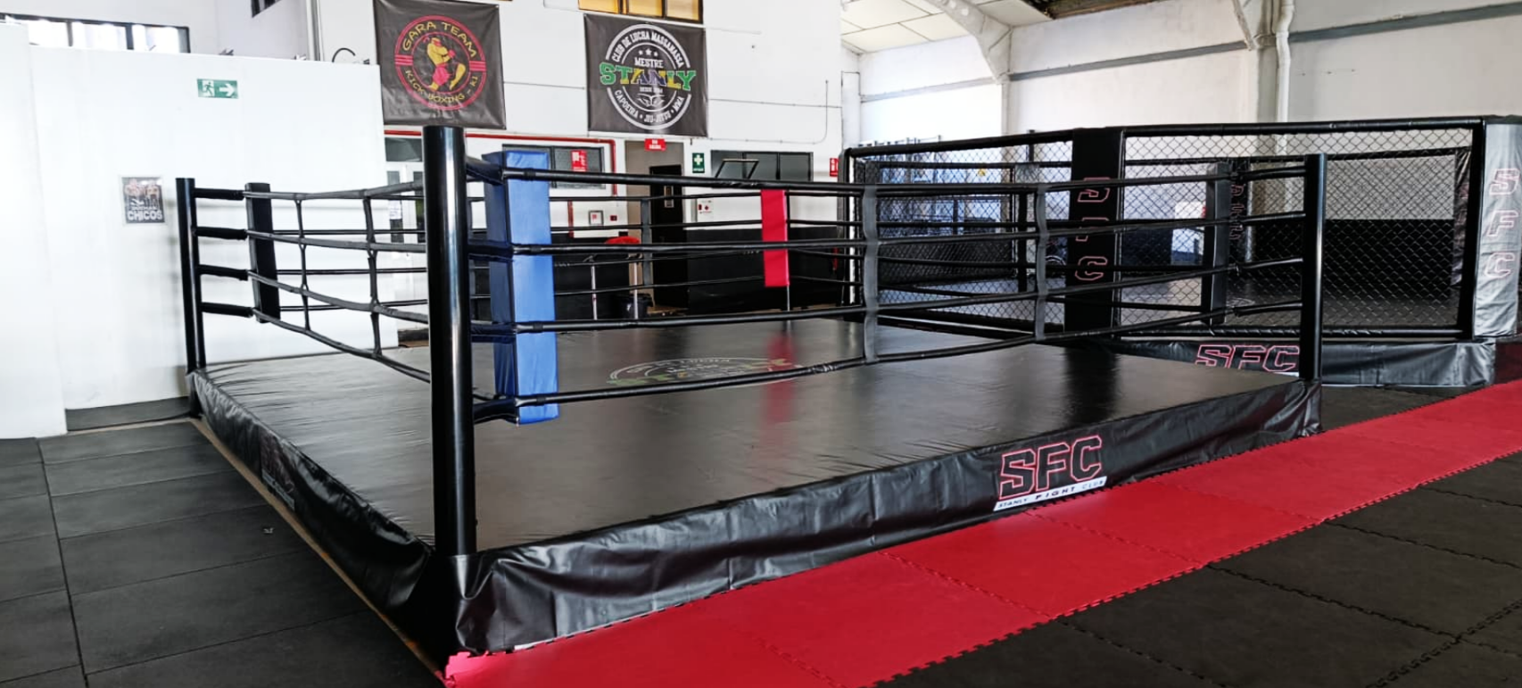 Ring de boxeo profesional 6,5×6,5 m² – Club de Lucha Massanassa